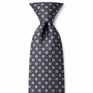 Bloomingdale’s The Men’s Store Navy/purple Floral Pattern Neck Tie
